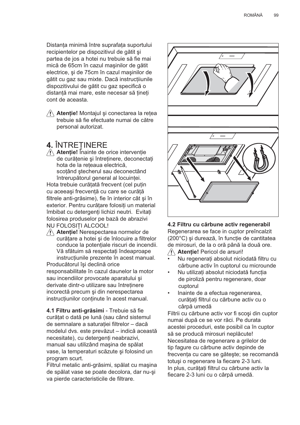 Între ğinere | AEG X81284WG0 User Manual | Page 99 / 160
