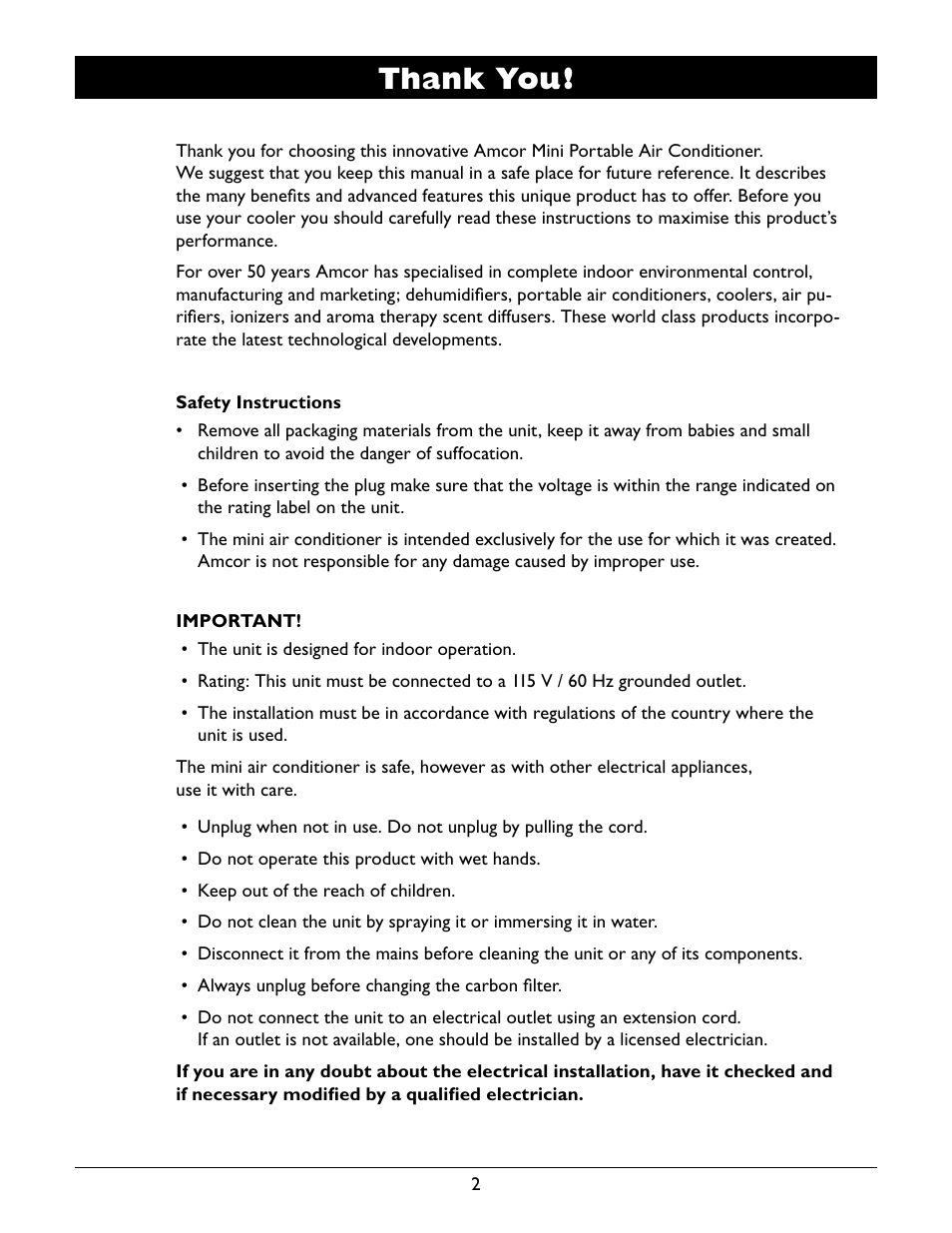 Amcor APC 2000E User Manual | Page 4 / 13