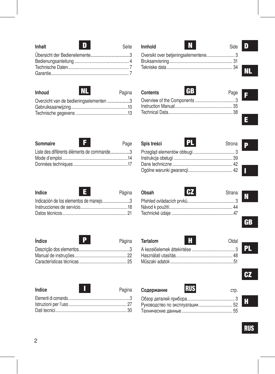 AEG DRR 4107 User Manual | Page 2 / 58