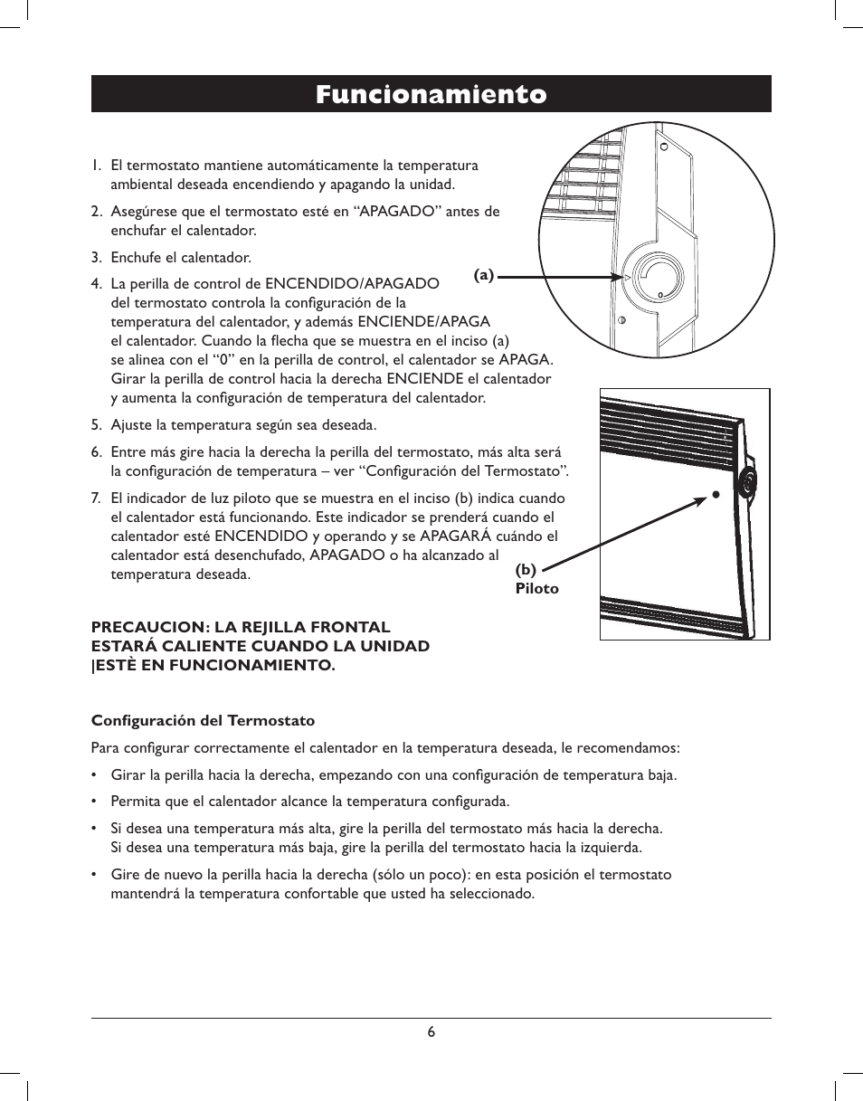 Funcionamiento | Amcor AMH8 User Manual | Page 20 / 36
