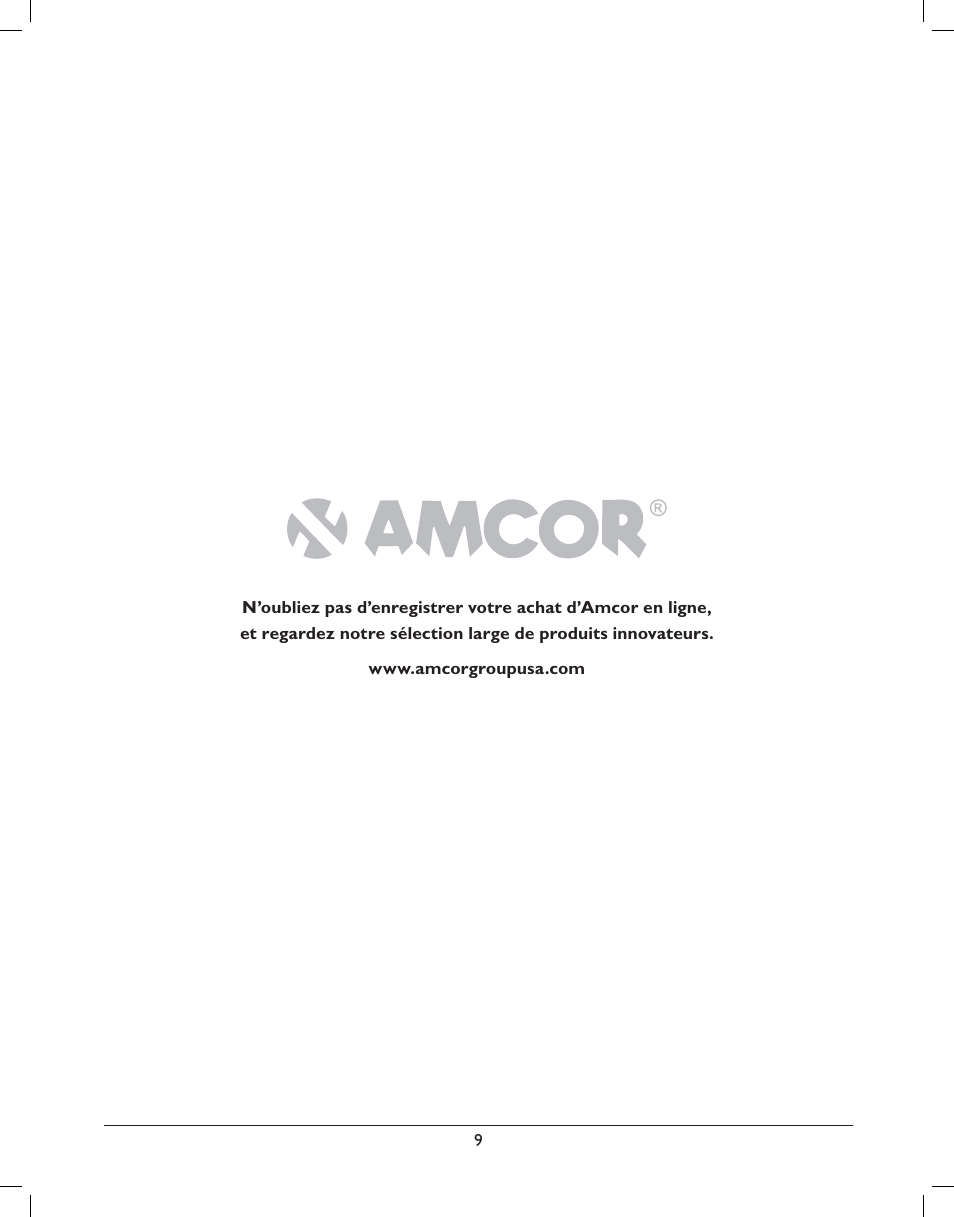 Amcor AMH8 User Manual | Page 35 / 36