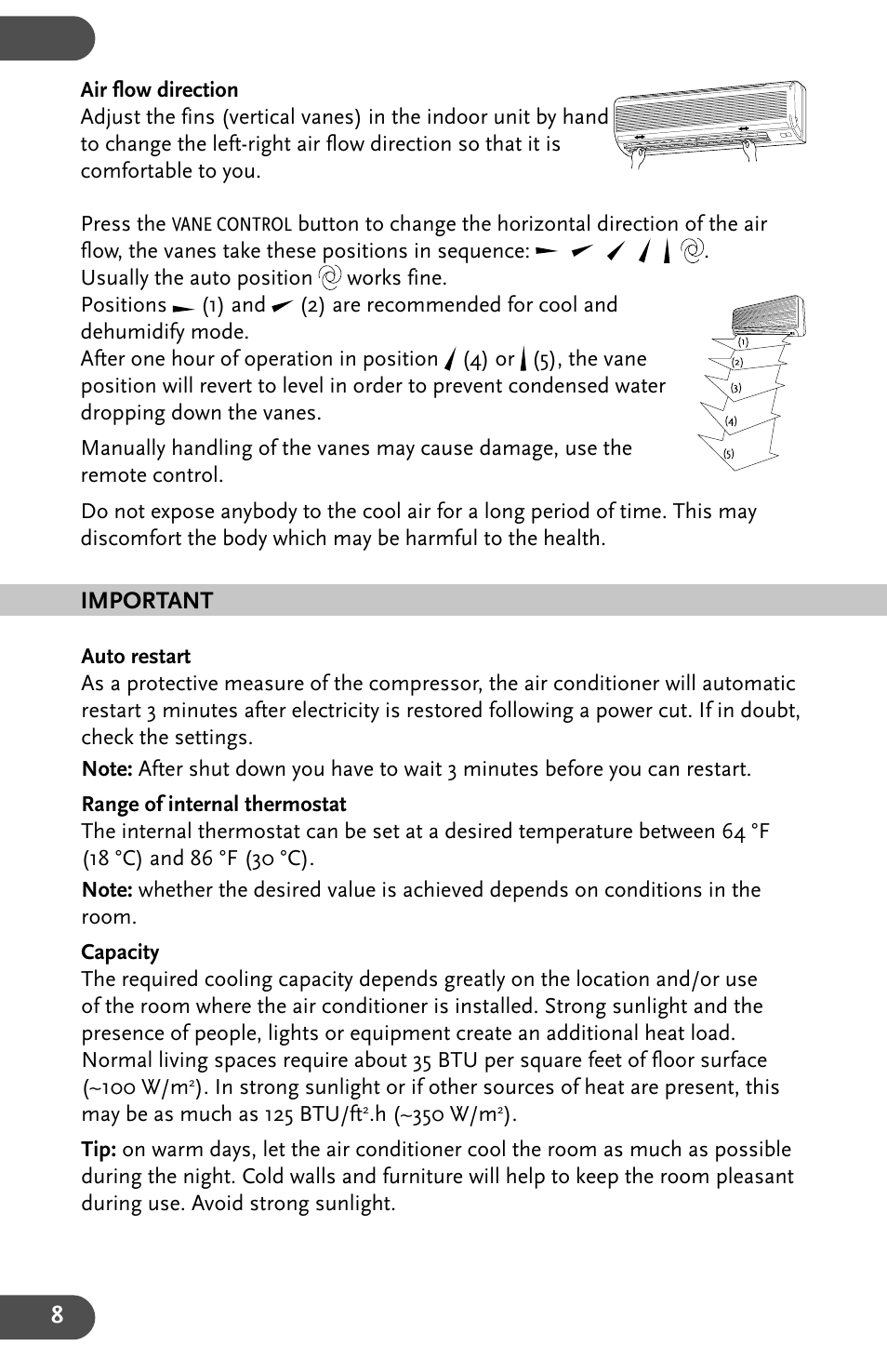 Important | Amcor AHW 162 User Manual | Page 8 / 16