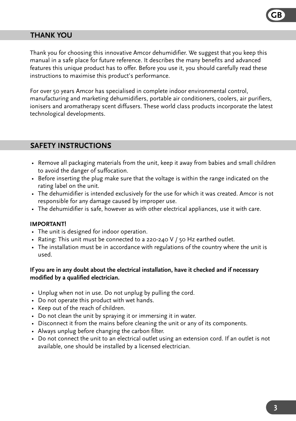 Amcor SD12 User Manual | Page 3 / 12