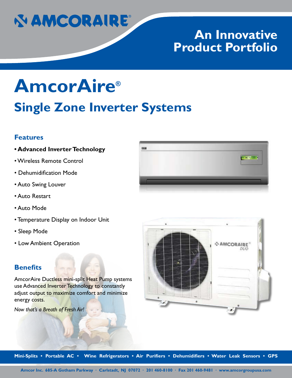 Amcor Single Zone Inverter Systems User Manual | 2 pages