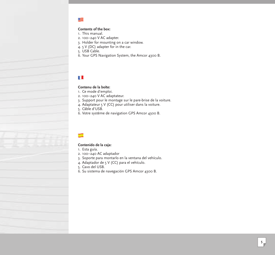 Amcor 4300 B User Manual | Page 5 / 36