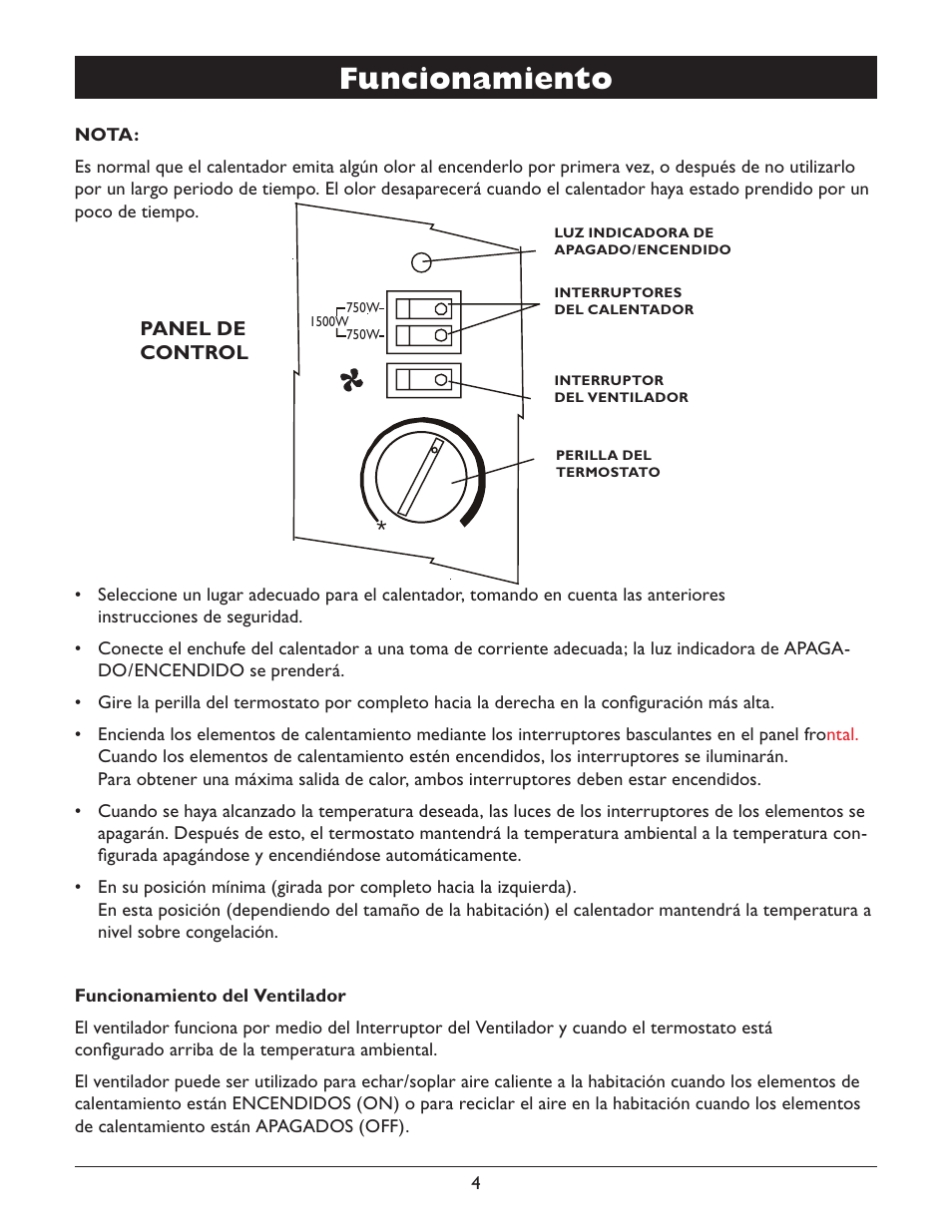 Funcionamiento | Amcor AMH9 User Manual | Page 14 / 24