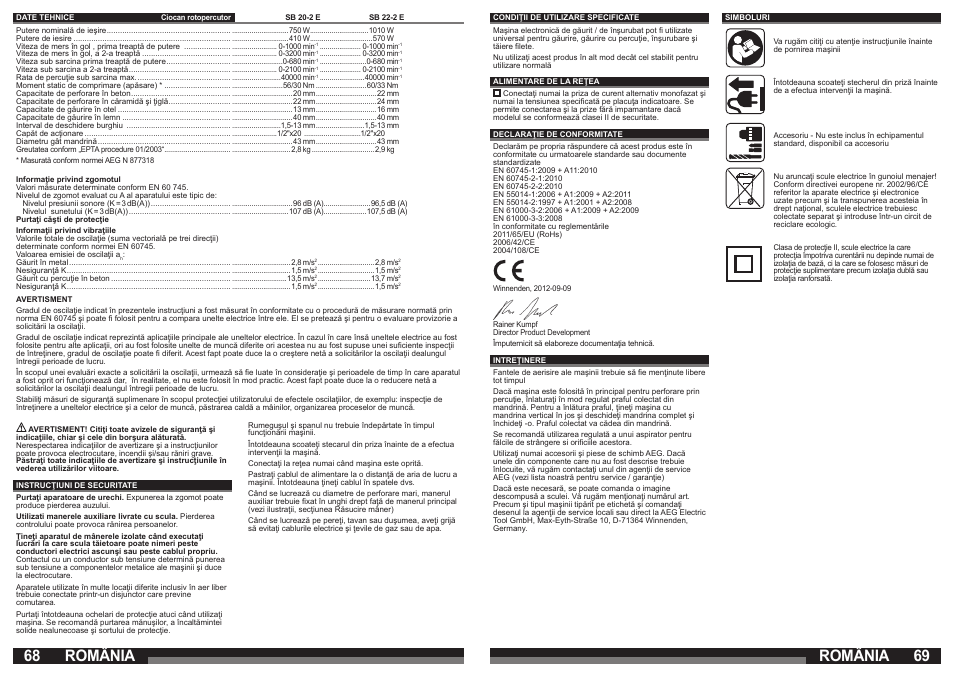 România | AEG SB 22-2E User Manual | Page 35 / 39