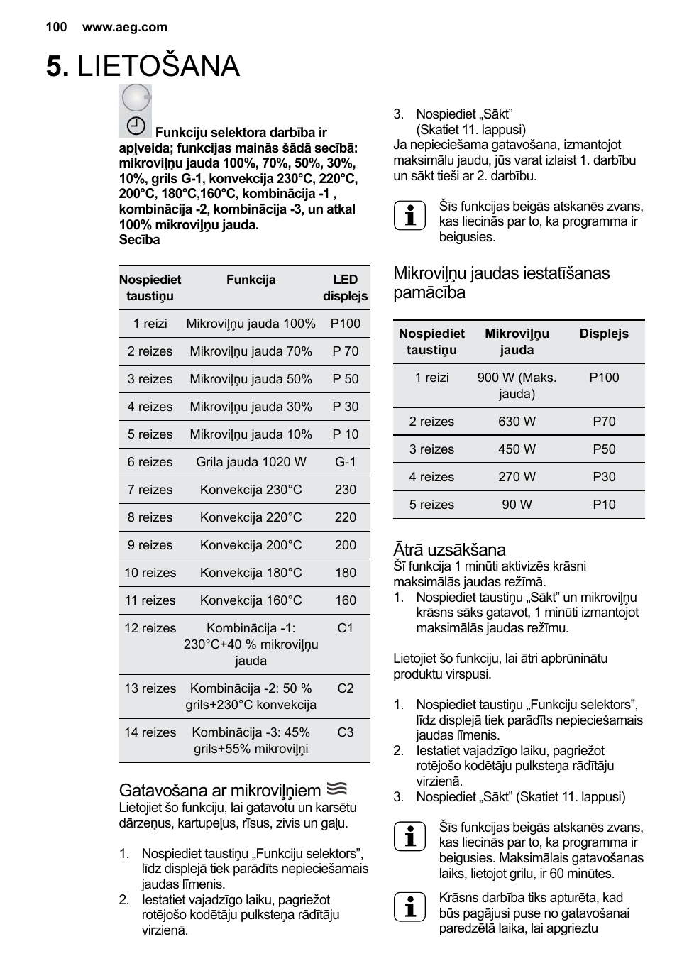 AEG MC2664E-M User Manual | Page 100 / 200