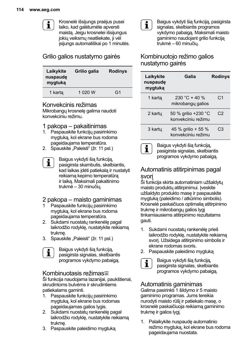 AEG MC2664E-M User Manual | Page 114 / 200