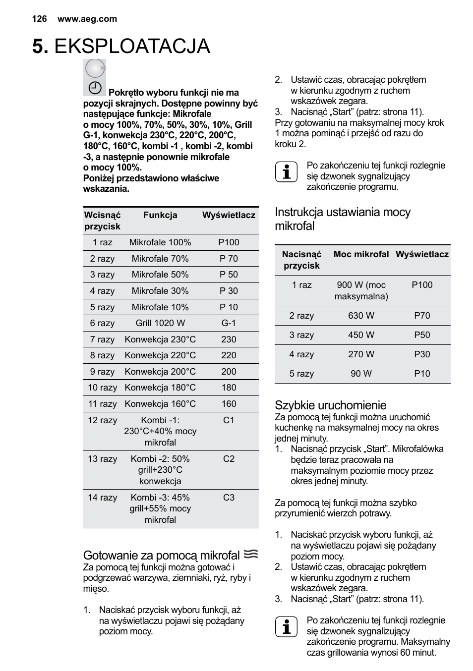 AEG MC2664E-M User Manual | Page 126 / 200