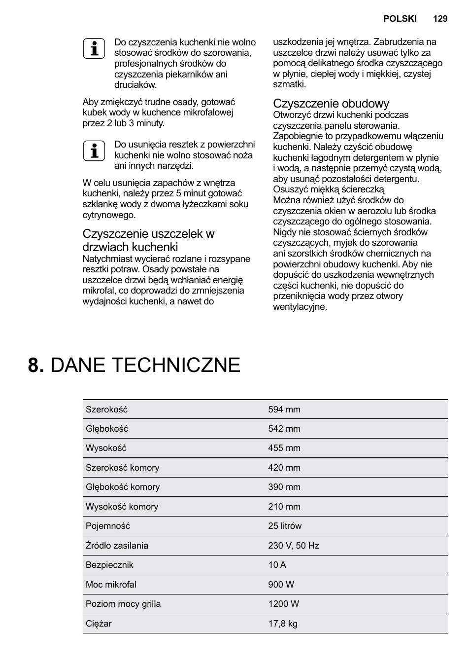 AEG MC2664E-M User Manual | Page 129 / 200