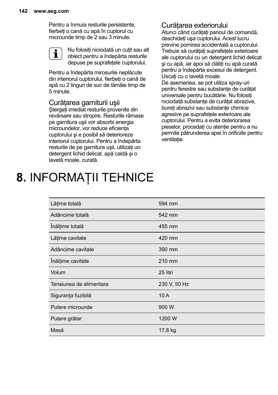 AEG MC2664E-M User Manual | Page 142 / 200