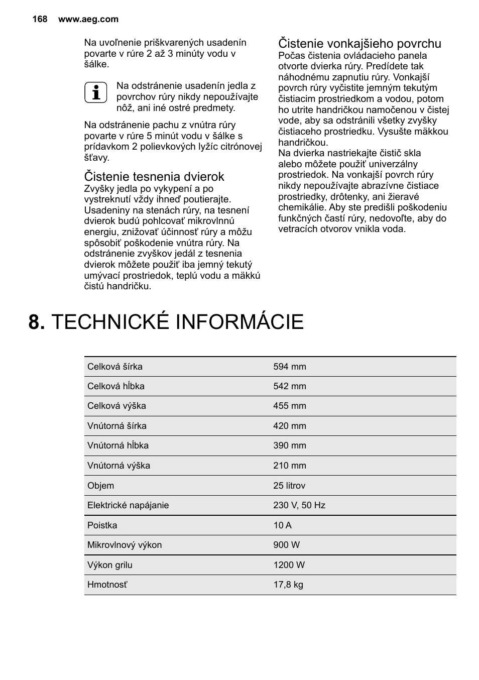 AEG MC2664E-M User Manual | Page 168 / 200