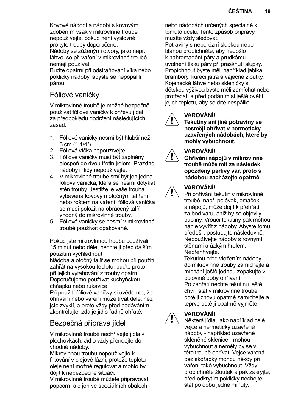 AEG MC2664E-M User Manual | Page 19 / 200