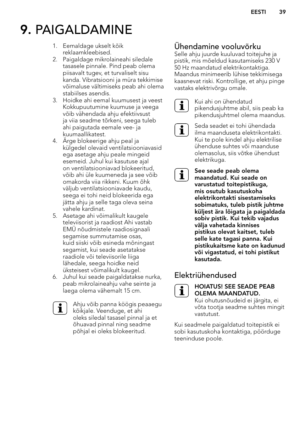 AEG MC2664E-M User Manual | Page 39 / 200
