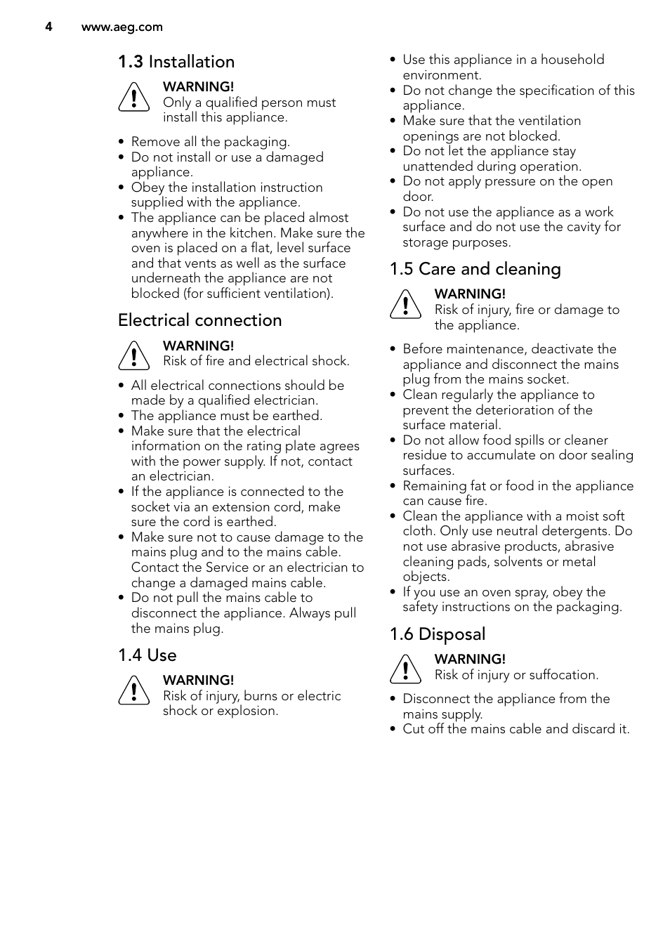 AEG MC2664E-M User Manual | Page 4 / 200