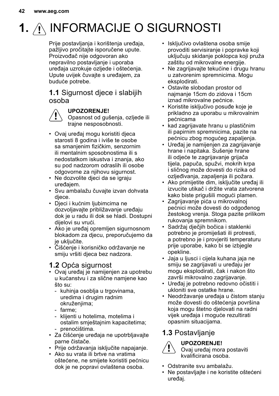 AEG MC2664E-M User Manual | Page 42 / 200