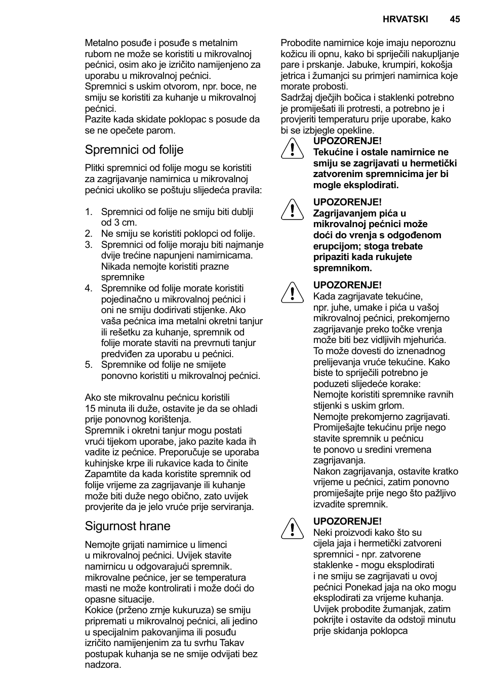 AEG MC2664E-M User Manual | Page 45 / 200