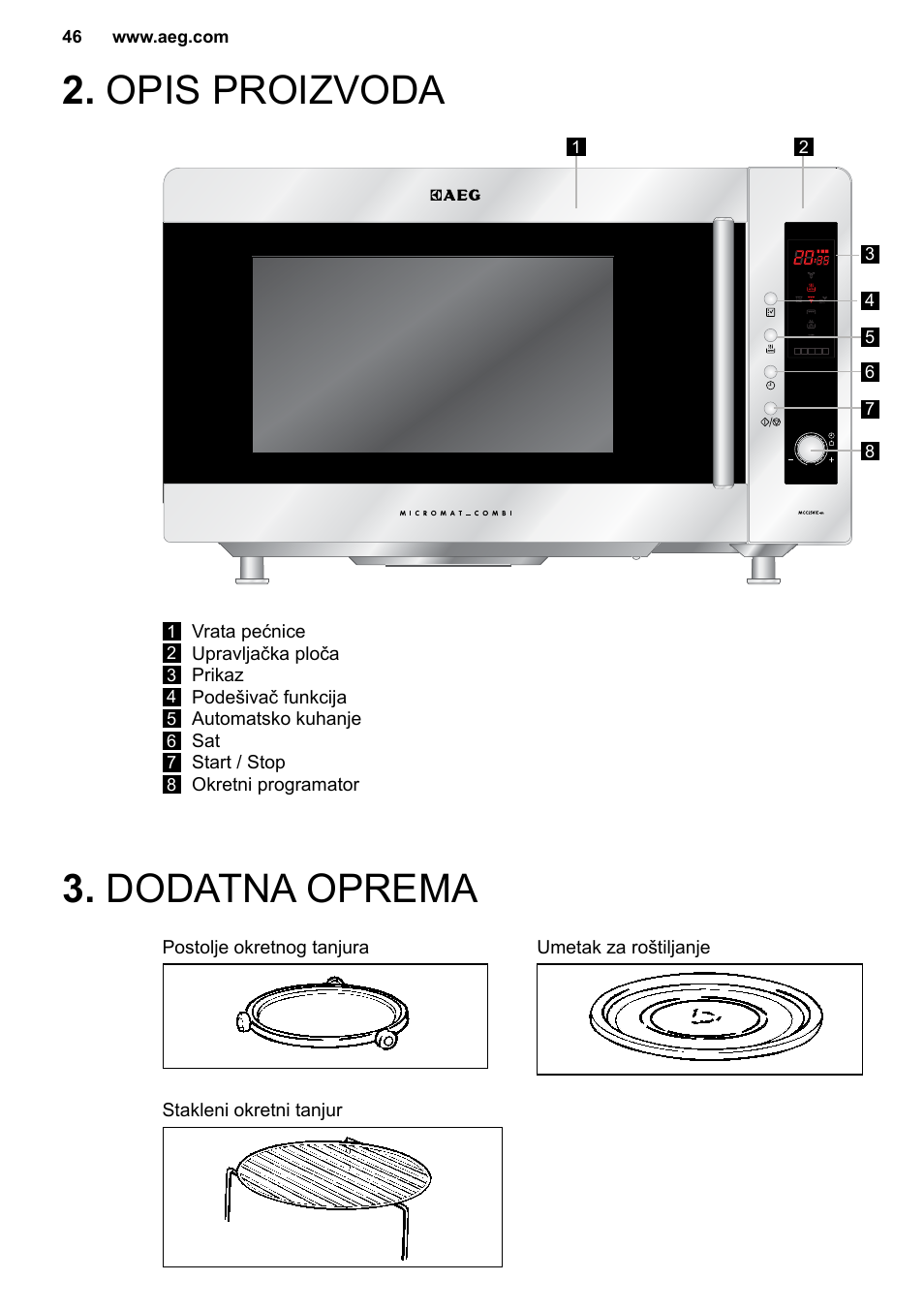 Dodatna oprema 2. opis proizvoda, Accessories | AEG MC2664E-M User Manual | Page 46 / 200