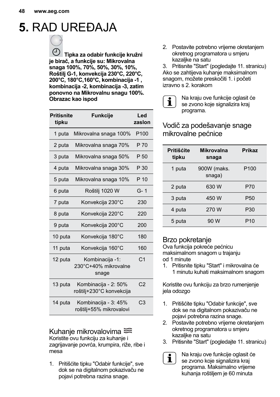 AEG MC2664E-M User Manual | Page 48 / 200