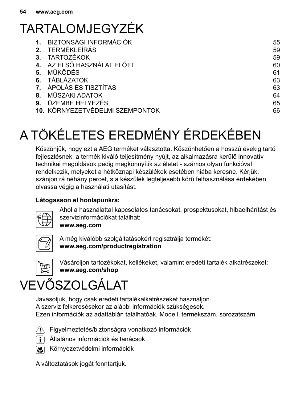 AEG MC2664E-M User Manual | Page 54 / 200