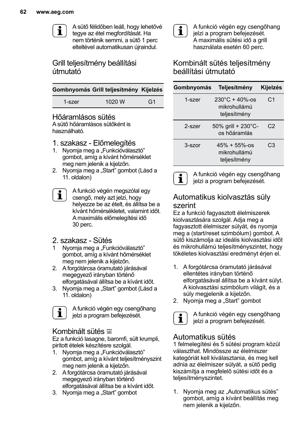 AEG MC2664E-M User Manual | Page 62 / 200