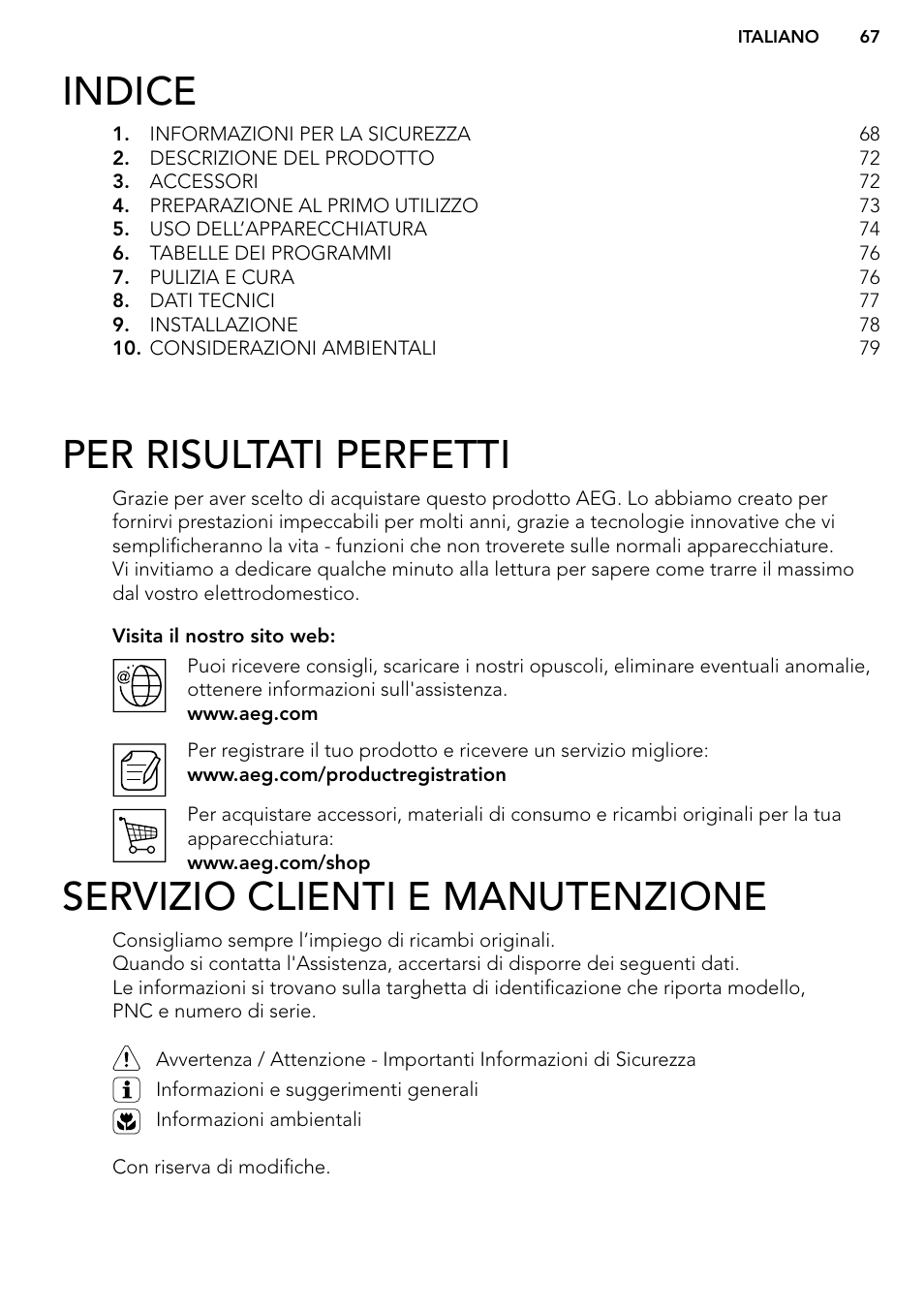 AEG MC2664E-M User Manual | Page 67 / 200