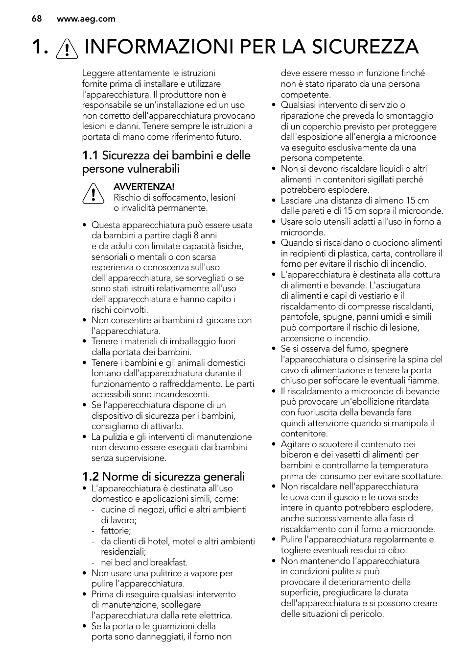 AEG MC2664E-M User Manual | Page 68 / 200