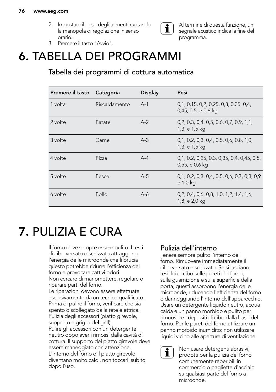 AEG MC2664E-M User Manual | Page 76 / 200