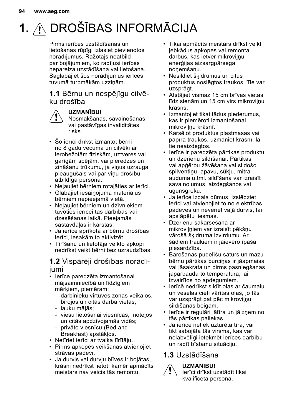 AEG MC2664E-M User Manual | Page 94 / 200