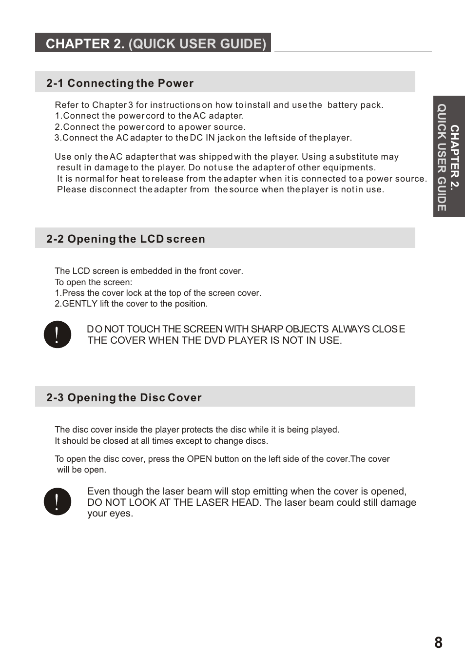 Chapter 2. (quick user guide) | Amphion M510 User Manual | Page 9 / 37