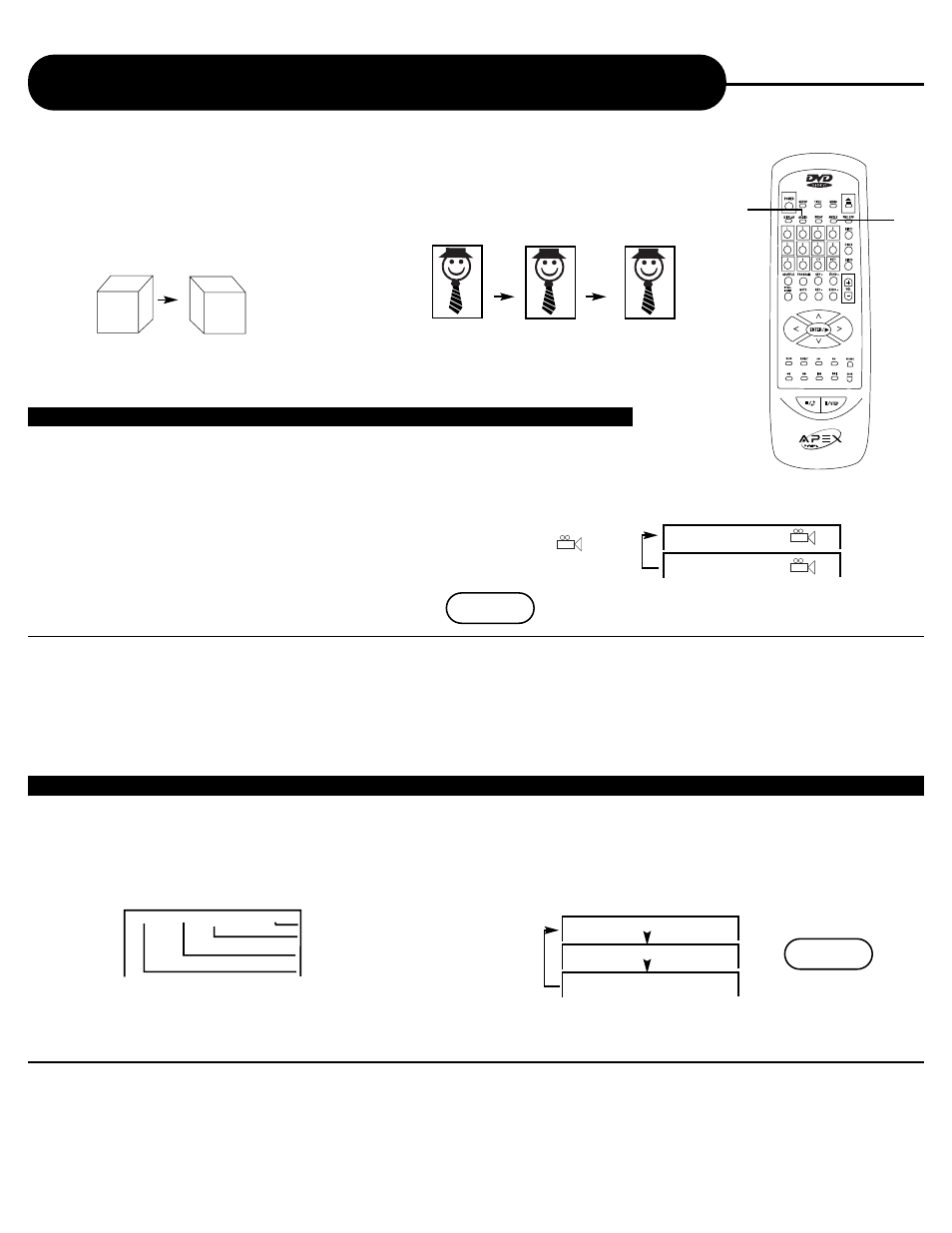 Selecting the camera angle/selecting a language, Notice, Press the audio button during playback | Press the audio button again to cycle backwards | Apex Digital AD-703A User Manual | Page 13 / 40