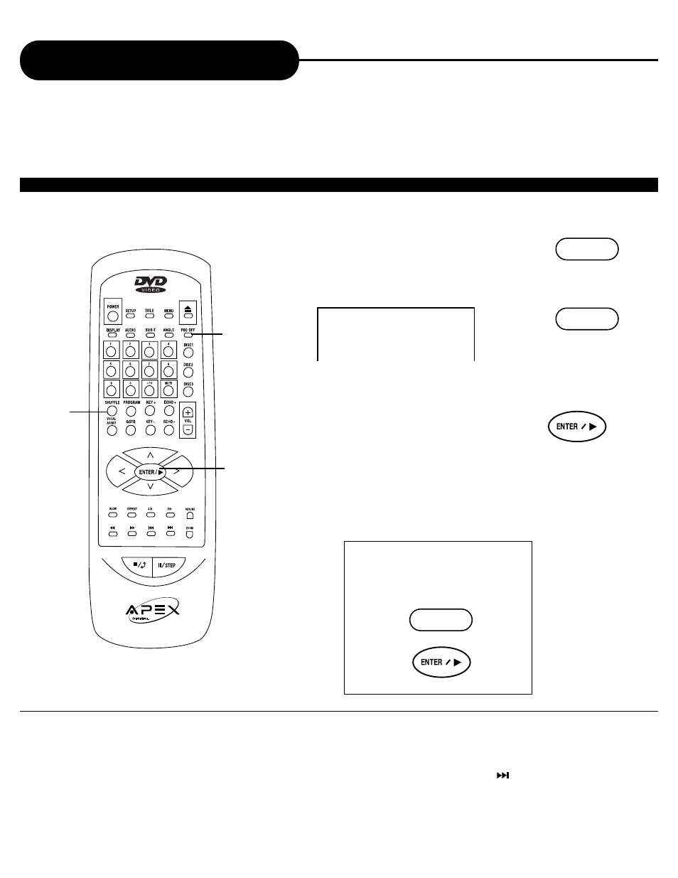 Playing in random order, Playing titles in random order, Notice | Apex Digital AD-703A User Manual | Page 15 / 40