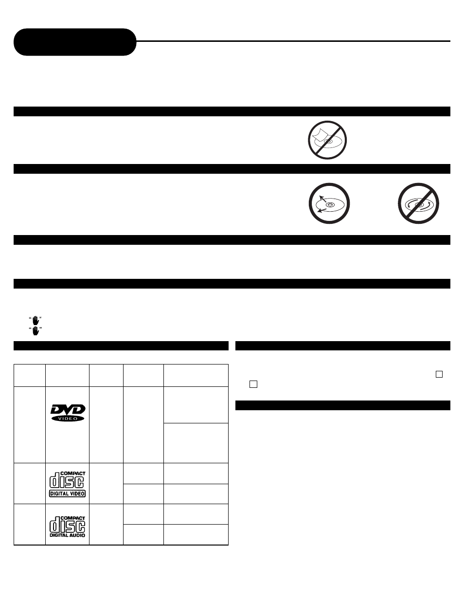 Cleaning discs, Storing discs, About this owner’s manual | Playable discs, Type of tv system | Apex Digital AD-703A User Manual | Page 5 / 40