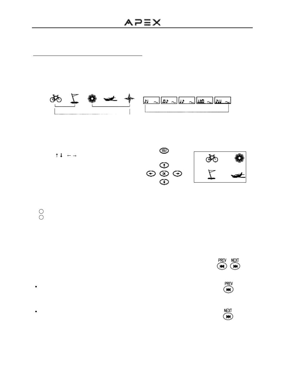 Dvd functions (continued), Locating a specific title, chapter or track | Apex Digital GT2015DV User Manual | Page 30 / 44
