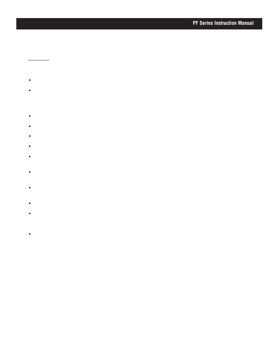 Featuresintroduction, Pf series instruction manual, Features | Apex Digital PF2725 User Manual | Page 8 / 32