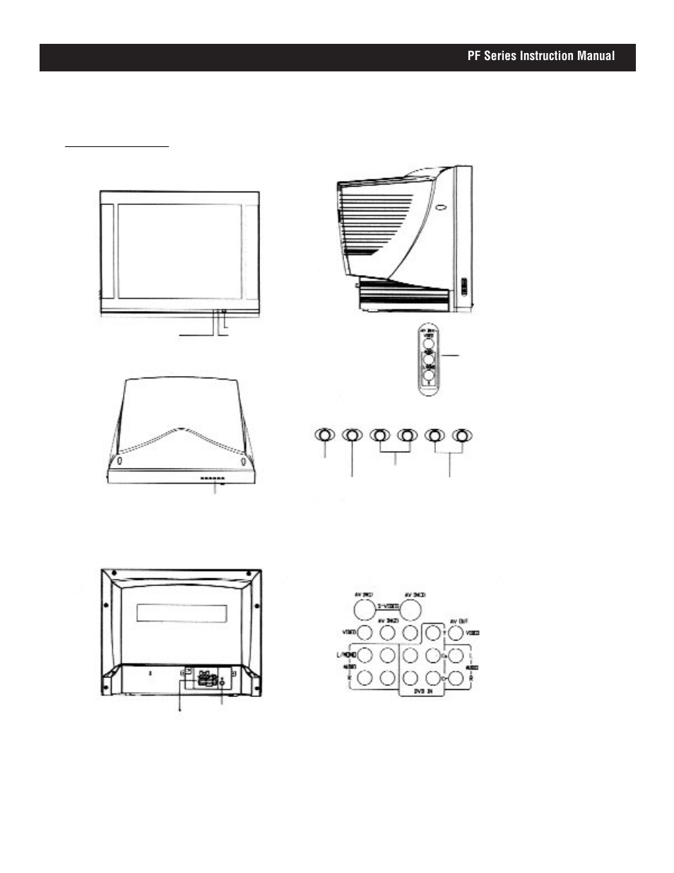 Control buttons introduction (continued), Pf series instruction manual | Apex Digital PF2725 User Manual | Page 9 / 32