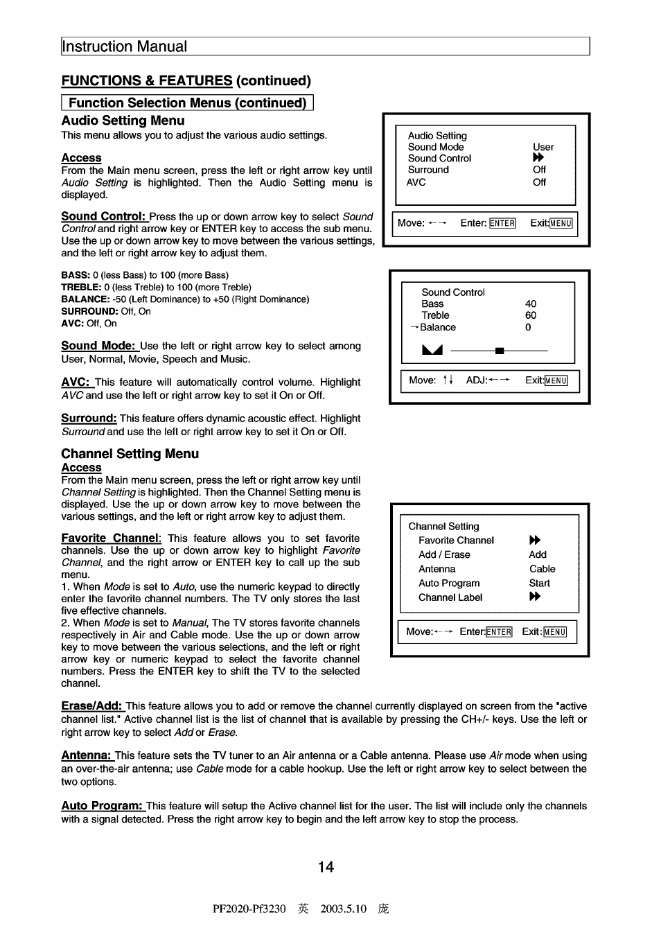 Apex Digital PF3220 User Manual | Page 15 / 25