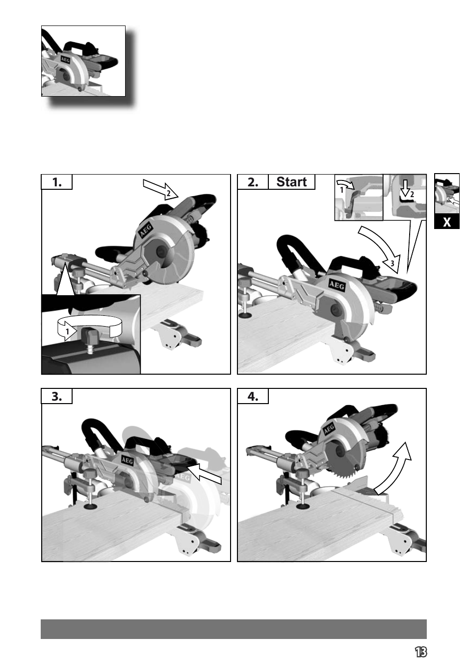 Start | AEG PS 254 User Manual | Page 17 / 104