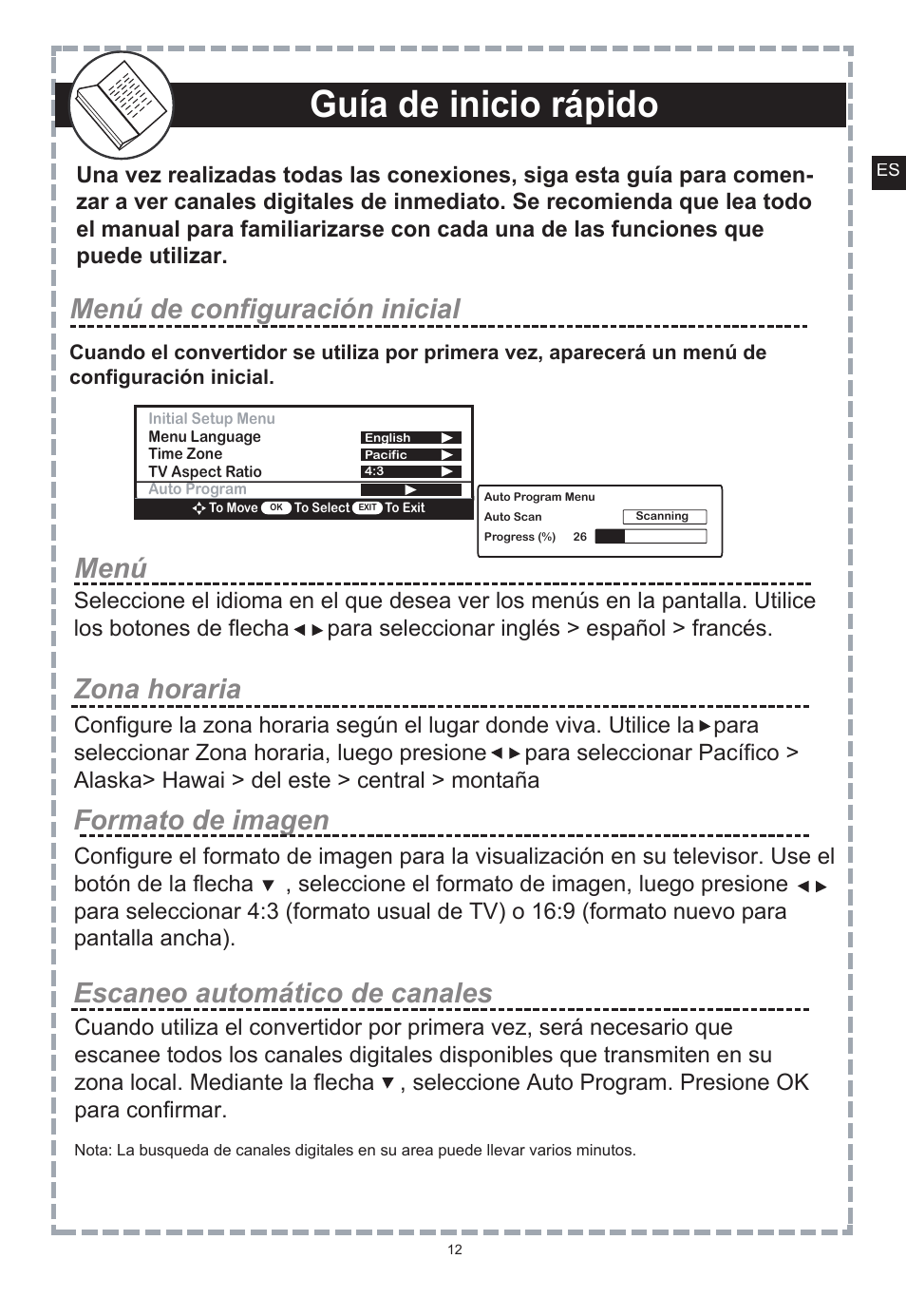 Guía de inicio rápido | Apex Digital DT150 User Manual | Page 37 / 48