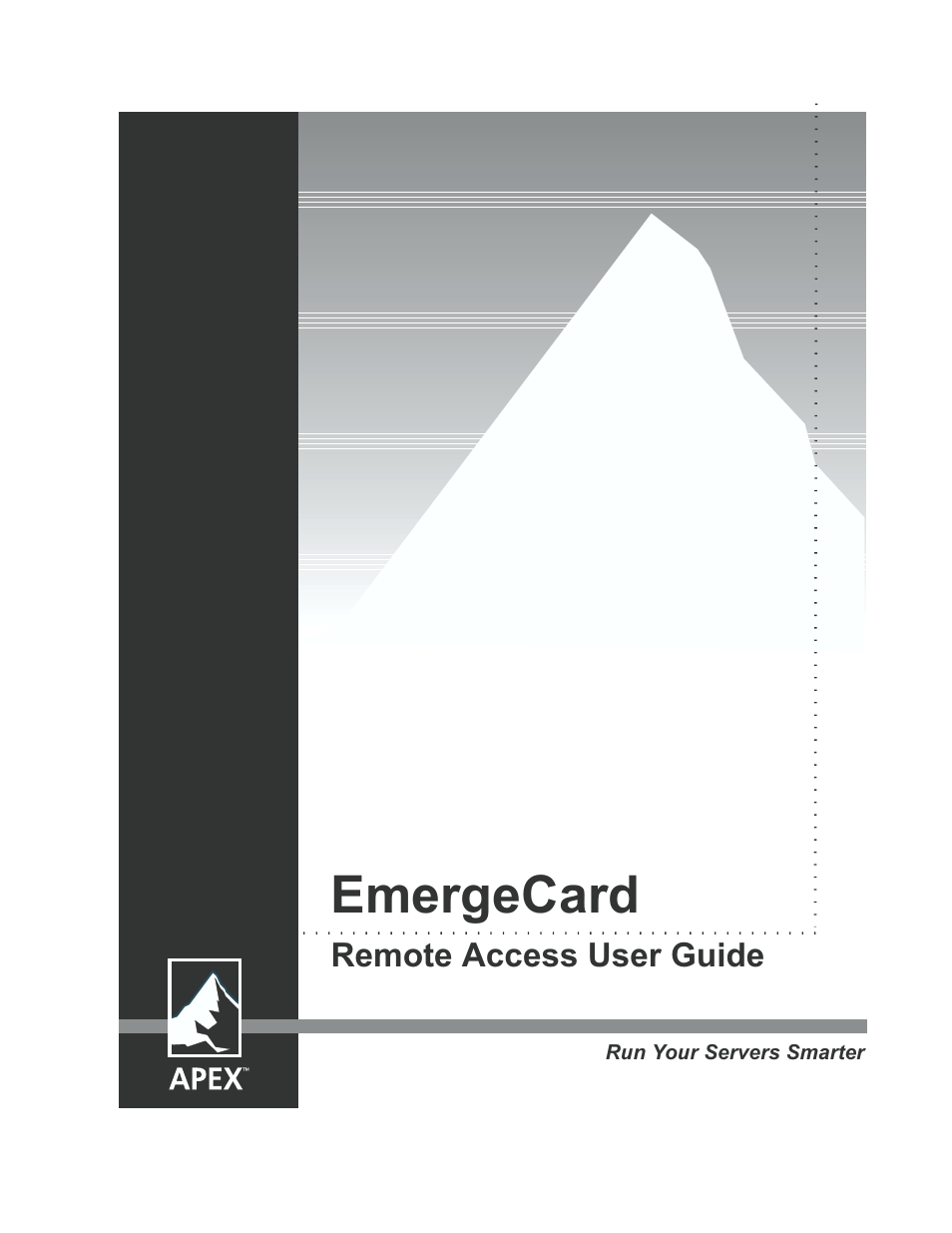Apex Digital Apex EmergeCard Remote Access User Manual | 52 pages