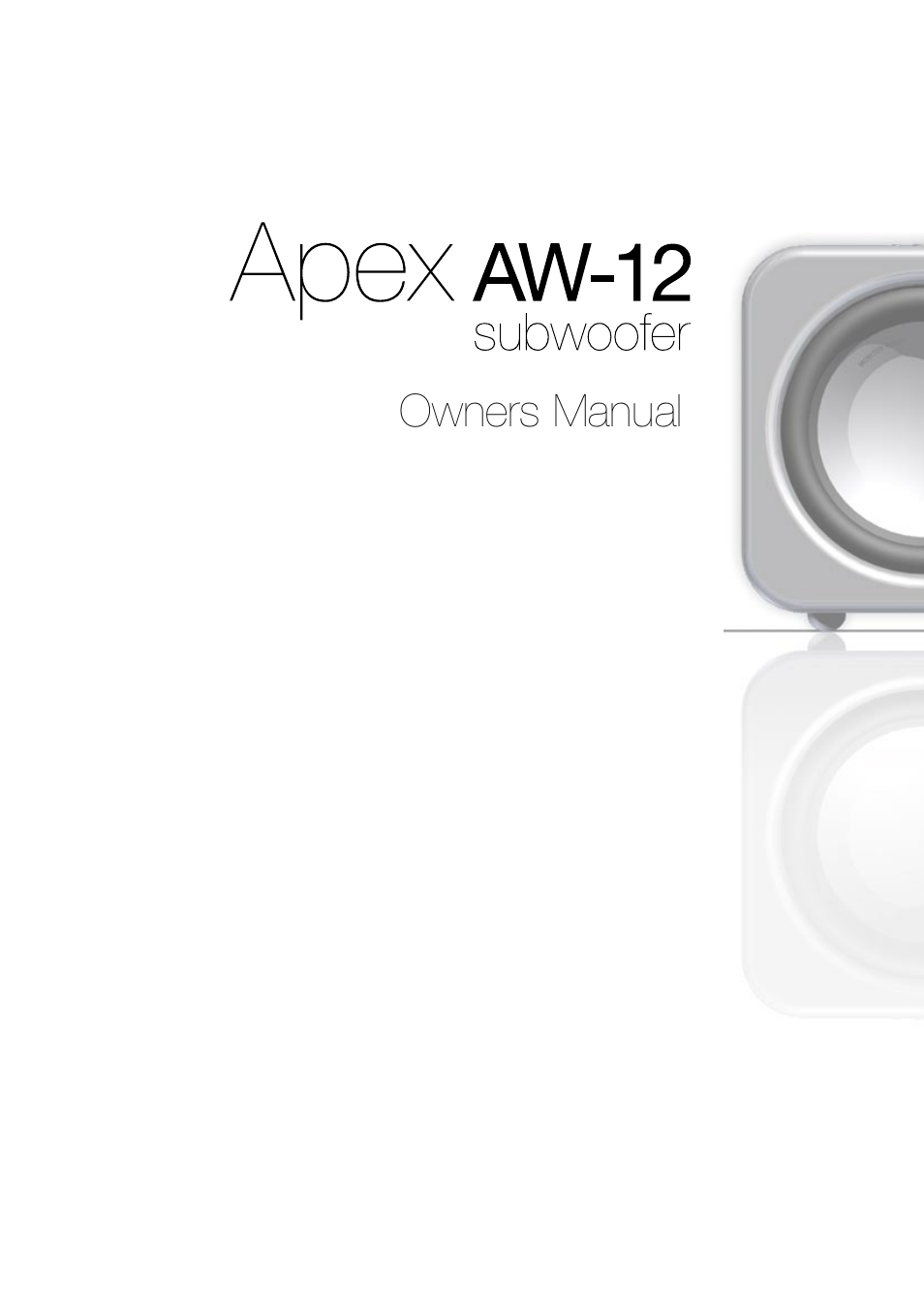 Apex Digital AW-12 User Manual | 16 pages