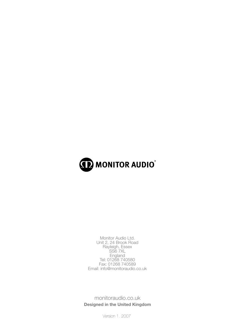 Monitoraudio.co.uk | Apex Digital AW-12 User Manual | Page 16 / 16