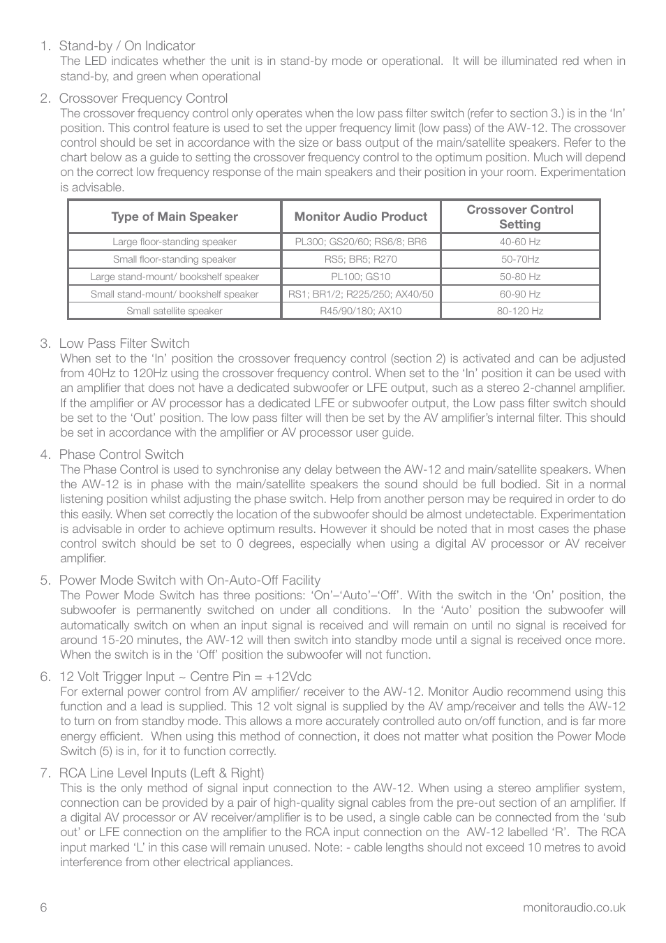 Apex Digital AW-12 User Manual | Page 8 / 16