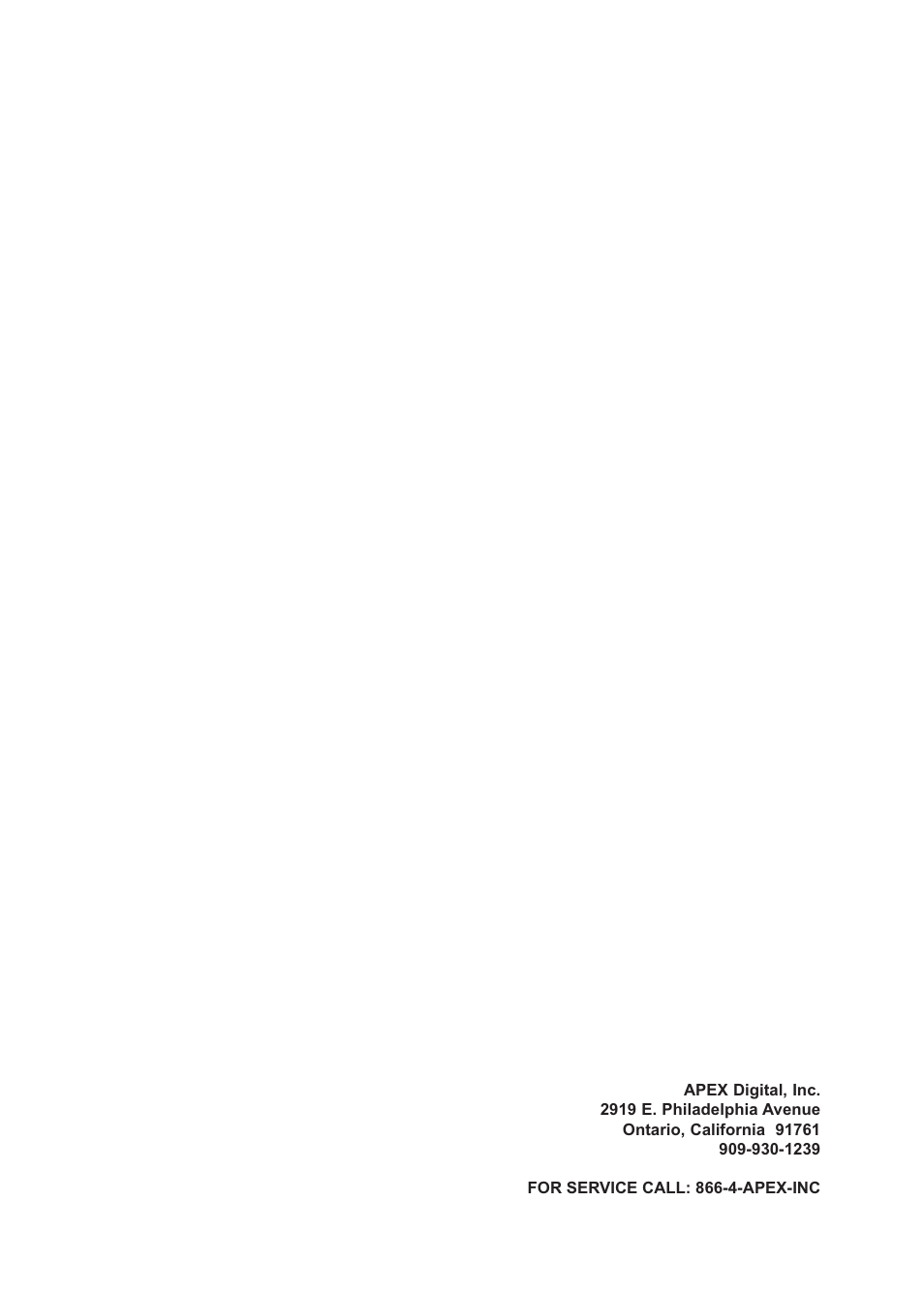 Apex Digital AT2708S User Manual | Page 16 / 16