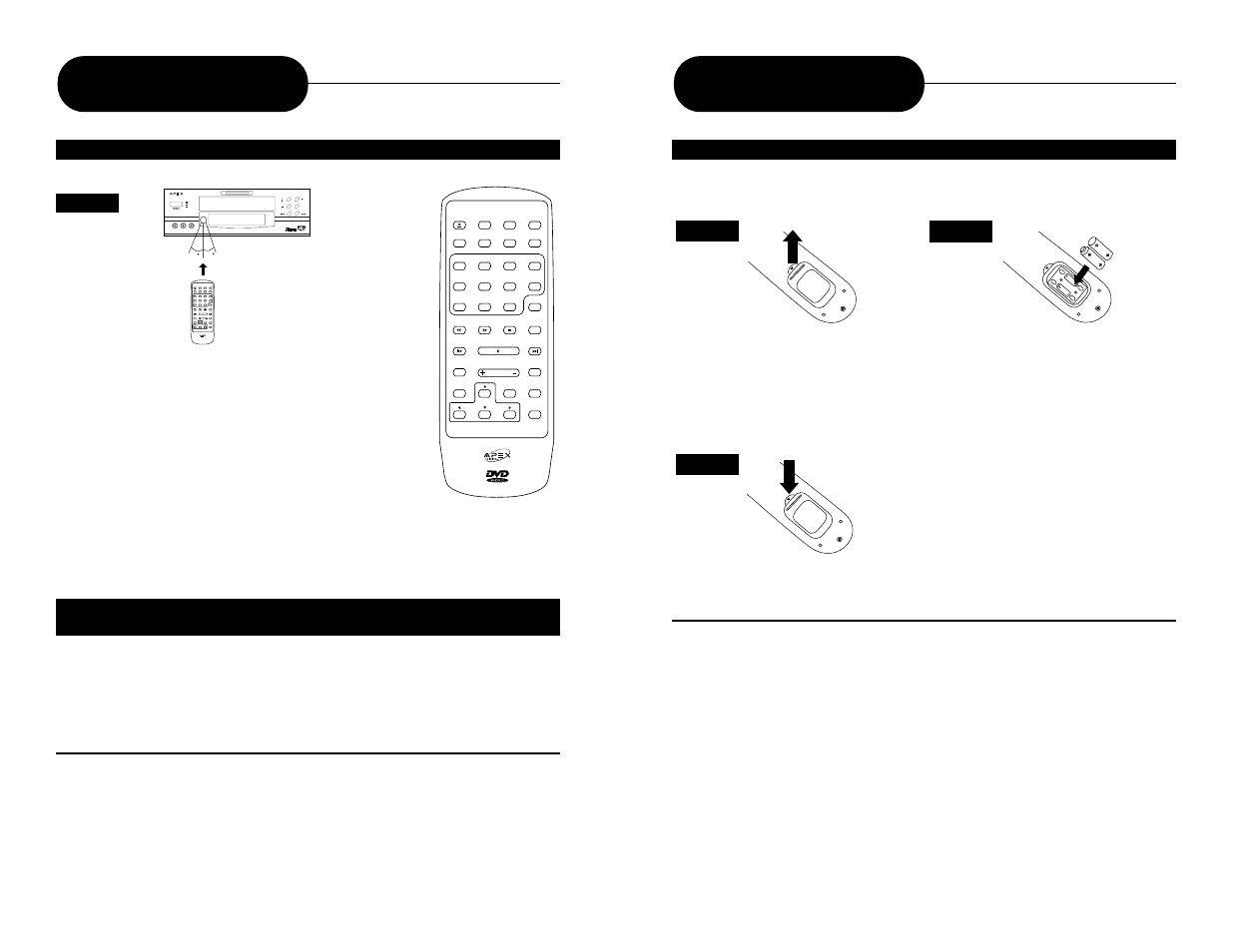 Remote control, Notice, On off l-audio in-r video in | Apex Digital MD 100 User Manual | Page 7 / 24