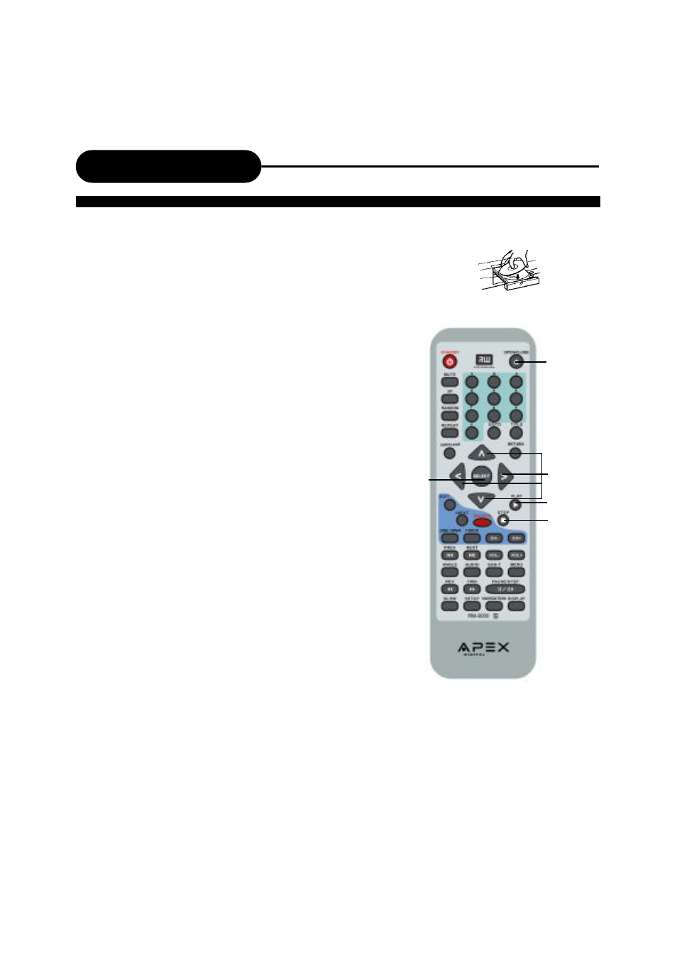 Playing back a disc | Apex Digital DRX-9000 User Manual | Page 16 / 41