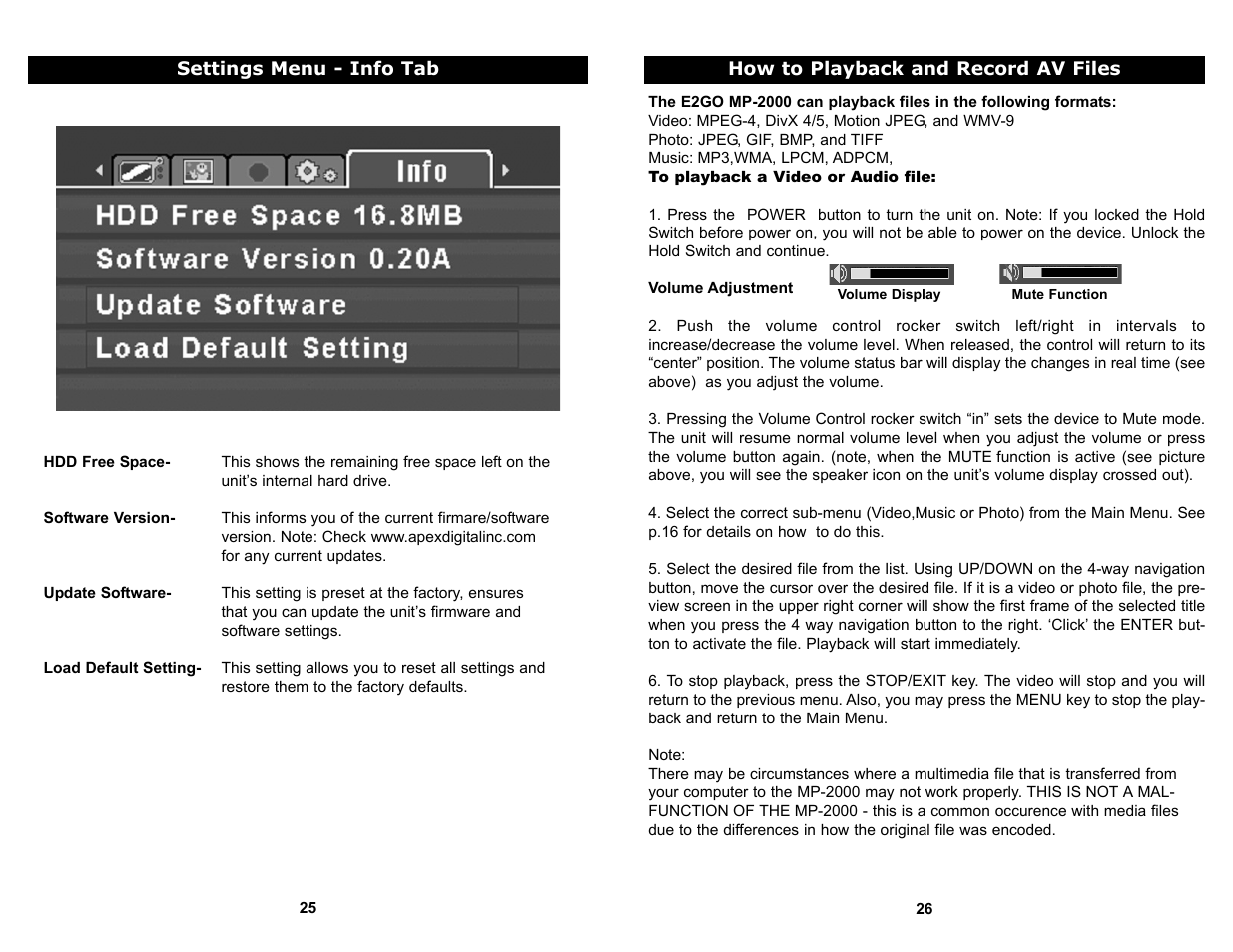 Apex Digital MP-2000 User Manual | Page 14 / 21