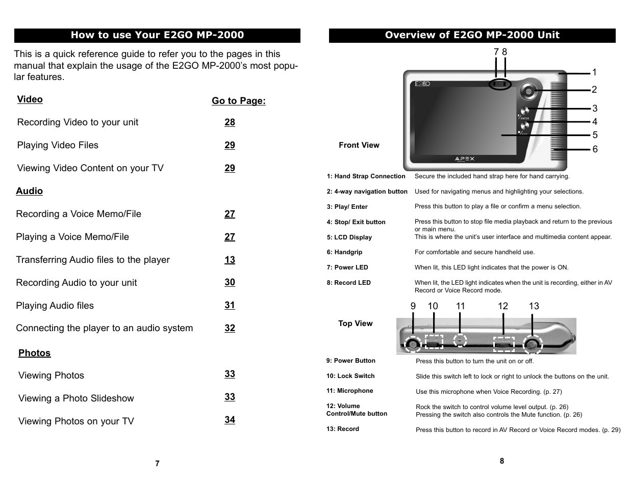 Apex Digital MP-2000 User Manual | Page 5 / 21