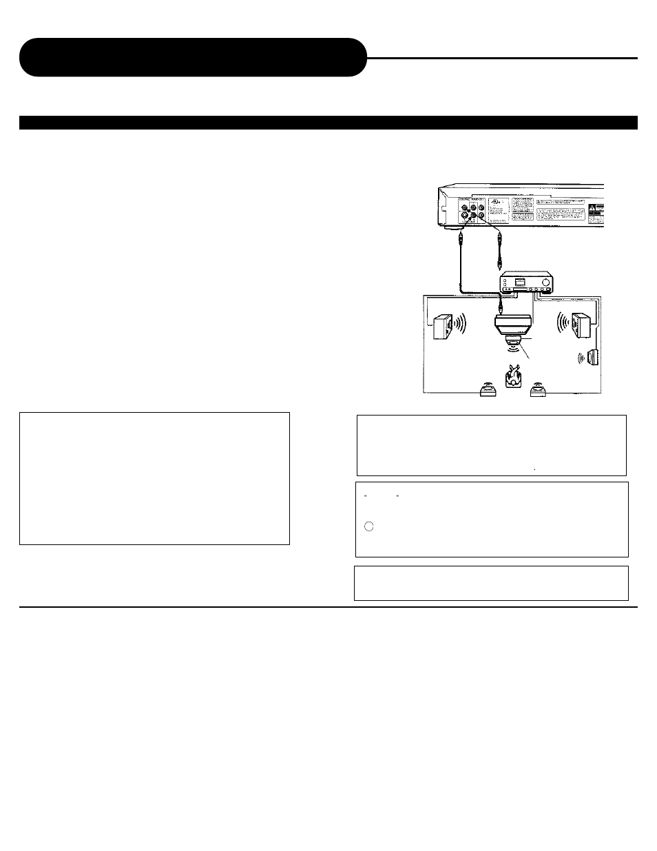 Connecting to optional equipment, Notice, Continued | How to setup the sound output | Apex Digital AD - 1000 User Manual | Page 13 / 34